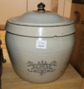 A Doulton & Co Lambeth 'Improved Bread Pan' height 32cmex Congelow House