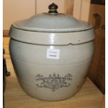 A Doulton & Co Lambeth 'Improved Bread Pan' height 32cmex Congelow House