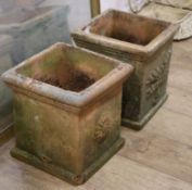 Two terracotta planters