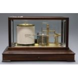 A mahogany cased barograph