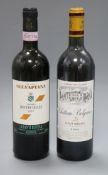 Four bottles of Chateau Belgrave Haut Medoc, 2000 and four bottles of Bucerchiale Chianti Rufina,