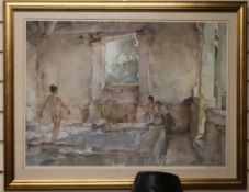 William Russell Flint, 3 limited edition prints, each signed in pencil, largest 51 x 67cm