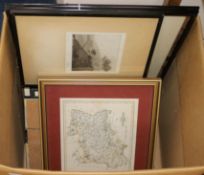 Seven engravings, Worthing, Broadwater and Findon