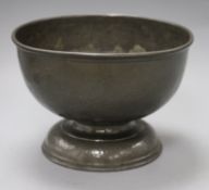 A Liberty 'Tudric' pewter circular bowl diameter 23cmex Congelow House