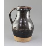 A large Leach family stoneware jug, Lowerdown Pottery height 30cm