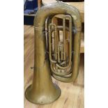 A Boosey & Co. brass euphonium