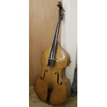 A vintage double bass