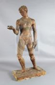 § Karin Jonzen (1914-1998)bronzed resinYouth, a life size sculpture originally commissioned for