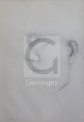 § Dame Elisabeth Frink RA (1930–1993)pencil drawingHead 1976 signed and dated '76New Grafton