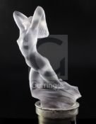 Vitesse/Speed Goddess. A glass mascot by René Lalique, introduced on 17/9/1929, No.1160 in rare