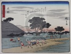 After Hiroshige, an album of 56 woodblock prints including the 53 Stations of the Tokaido, 4th