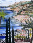 John Paddy Carstairs (1916-1970)oil on canvas'Looking Down on Sorrento'signed19 x 15.5in.