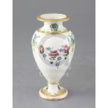 A Moorcroft Macintyre 'Rose Garland' pedestal vase, green painted W.Moorcroft signature and '