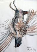 § Dame Elisabeth Frink RA (1930–1993)watercolourDead Pheasant 2, 1965 signed and dated '65New