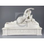 A large Copeland parian figure group, Ino and the Infant Bacchus, after J.H. Foley, c.1851,