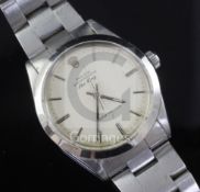 A gentleman's late 1950's steel Rolex Oyster Perpetual Air King Super Precision wrist watch, with