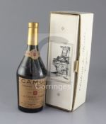 One bottle of Camus Grande Champagne cognac, distilled in 1863, bottled in 1904, no. 52/331, with