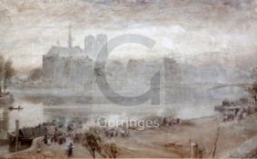 Albert Goodwin (1845-1932)ink and watercolourNotre Dame, Parissigned, titled and dated '9810 x 15.