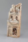 A Martinware Pottery stoneware salt glazed representation of the Martin Brothers Shop, made by Ian