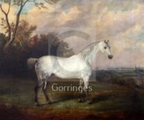 J.W. Webb (19th)oil on canvasDapple grey horse in a landscapesigned and dated 184325 x 31in.