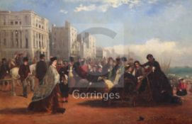 Henry Pilleau (1815-1899)oil on board'The Parade, Brighton'11.5 x 17.75in.