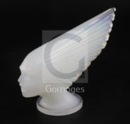Victoire/Victory or Spirit of the Wind. A glass mascot by René Lalique, introduced on 18/4/1928,