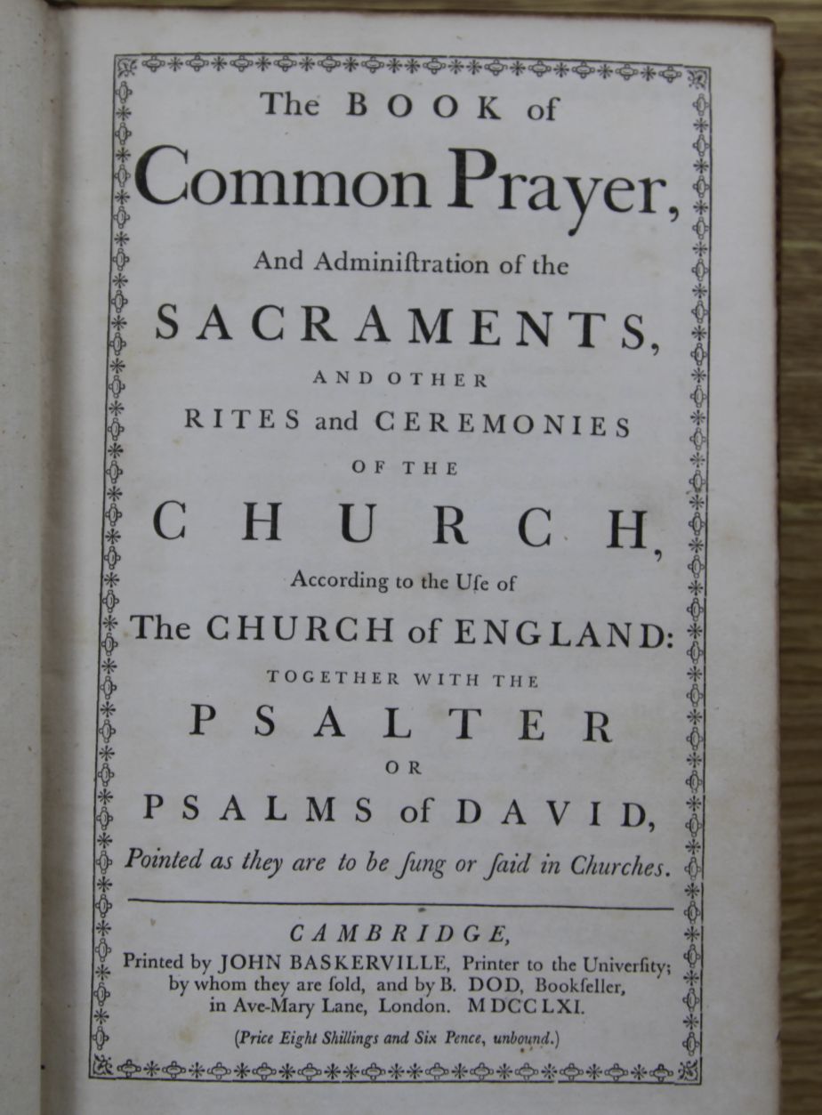 The Book of Common Prayer ... and Other Rites and Ceremonies of the Church ... together with the - Image 2 of 2
