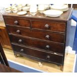 A Regency mahogany chest of drawers W.108cm