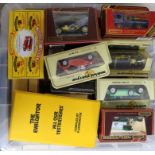 A collection of 'Models of Yesteryear' and other model cars, boxed