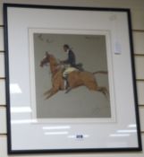 Charles Johnson Payne (Snaffles), watercolour, Hunting Characters 'The Nut', signed in pencil, 31