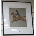 Charles Johnson Payne (Snaffles), watercolour, Hunting Characters 'The Nut', signed in pencil, 31