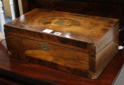 An early 19th century rosewood writing slope