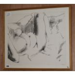 Anthony Caro, lithograph, Reclining nude, signed and dated '87, 42 x 49cm and two limited edition