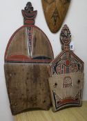 Two papua New Guinea boat boards