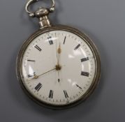 A Victorian silver keywind pocket watch with Chinese movement, by L. Vrard & Co, Tientsin.