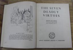 Tegetmeier, Denis - The Seven Deadly Virtues, one of 250, signed by the author and Eric Gill (writer