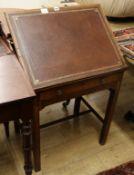A George III mahogany writing table W.63cm