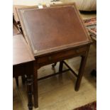 A George III mahogany writing table W.63cm