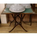 A folding games table W.86cm