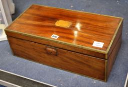 A George III mahogany writing slope