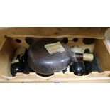 A bottle of Armagnac hors d'age X.O. Cuvee Bernaud VII and six bottles of Chateau Citron