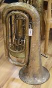 A Boosey & Co. silver plated euphonium