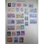 A stamp album of mostly South American stamps, two other albums, quantity of World stamps etc
