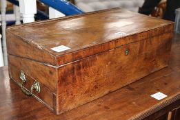 A George III mahogany writing slope