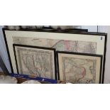 Seven 19th century American maps of the USA including Johnson's New York largest 40 x 60cm.