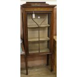 An Edwardian china display cabinet W.61cm