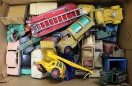 A collection of Dinky cars etc
