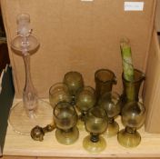 A quantity of assorted glassware