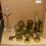 A quantity of assorted glassware