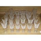 A part suite of Waterford glassware